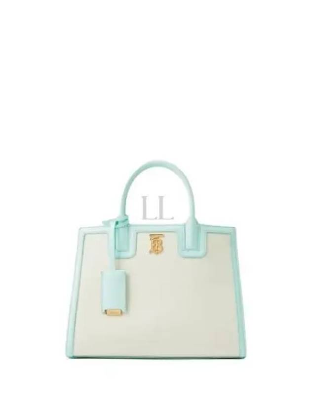 Mini Frances Canvas Tote Bag Mint - BURBERRY - BALAAN 2