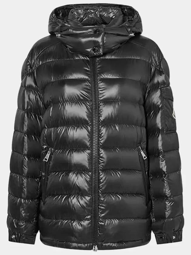 Dalles Logo Patch Hooded Padding Black - MONCLER - BALAAN 2