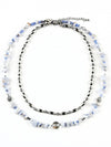 Necklace NAIAD Blue Lace Agate Stainless Steel Surgical - RUBATI - BALAAN 3