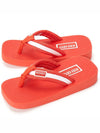 Logo Patch Striped Flip Flops Red - KENZO - BALAAN 2