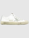 V Star Leather Low Top Sneakers Black White - GOLDEN GOOSE - BALAAN 2