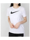 23 Women's Dry Fit Swoosh T-Shirt FD2884 100 W NK DF TEE SWOOSH - NIKE - BALAAN 2