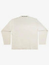 Oversized Crew Neck Long Sleeve T-Shirt White - BALENCIAGA - BALAAN 2