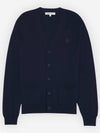 Bold Fox Head Patch Regular Cardigan Navy - MAISON KITSUNE - BALAAN 2