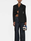 unbalanced blazer jacket black - JACQUEMUS - BALAAN.