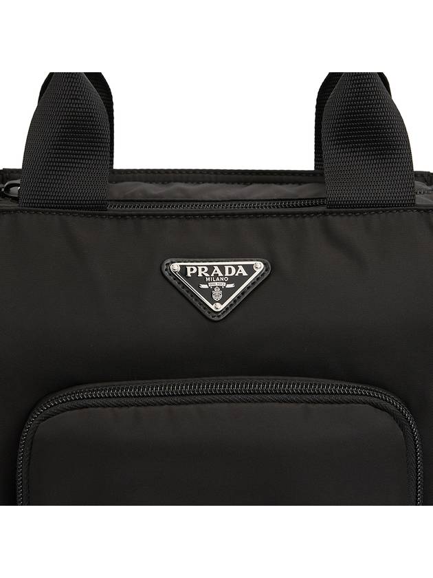 Padded Re-Nylon Tote Bag Black - PRADA - BALAAN 9