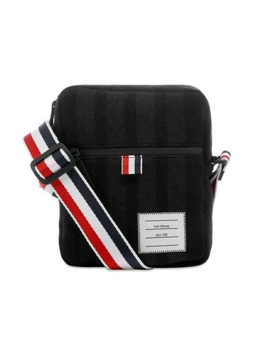 Diagonal Stripe Strap Camera Cross Bag Black - THOM BROWNE - BALAAN 1