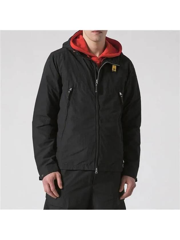 Men s Uta Hooded Zip Up Black - PARAJUMPERS - BALAAN 3