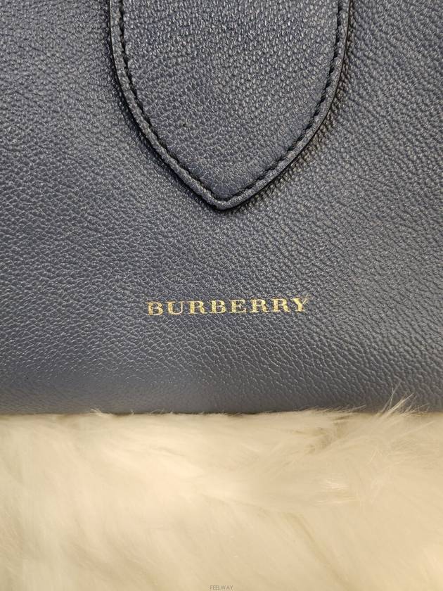 Daol Beomeo Branch Buckle Tote Bag Blue 4049577 Condition B - BURBERRY - BALAAN 9