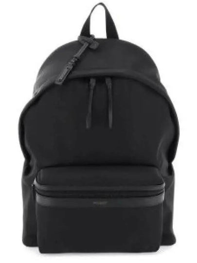 City Leather Trim Backpack Black - SAINT LAURENT - BALAAN 2