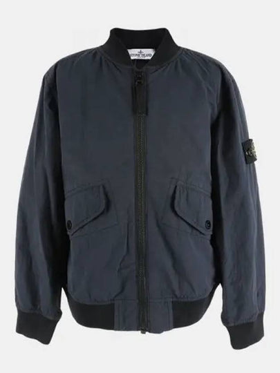 Kids Wappen Patch Bomber Jacket Navy - STONE ISLAND - BALAAN 2