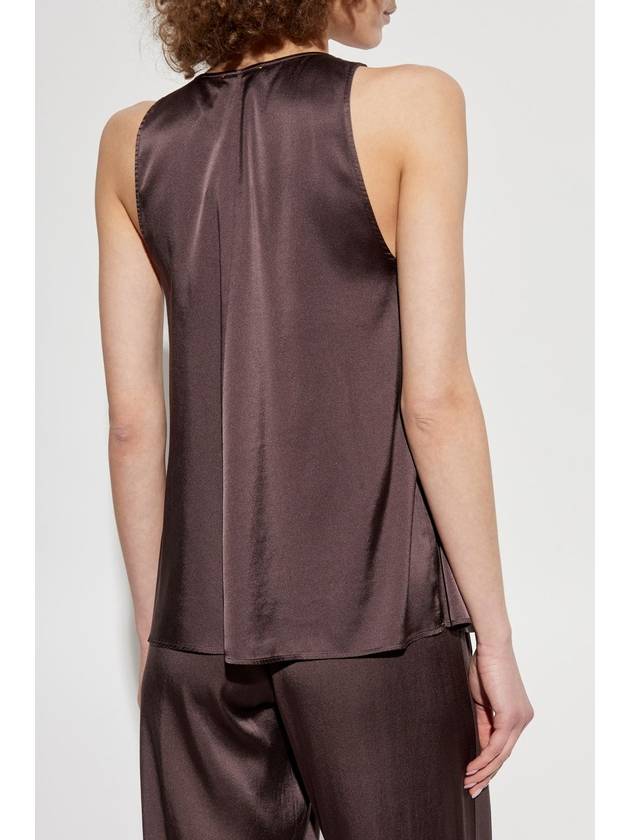 Forte_forte Sleeveless Silk Top, Women's, Brown - FORTE FORTE - BALAAN 4