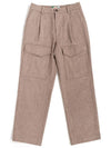 Men's Cargo Wool Pants Brown I1WP01BR - IOEDLE - BALAAN 3