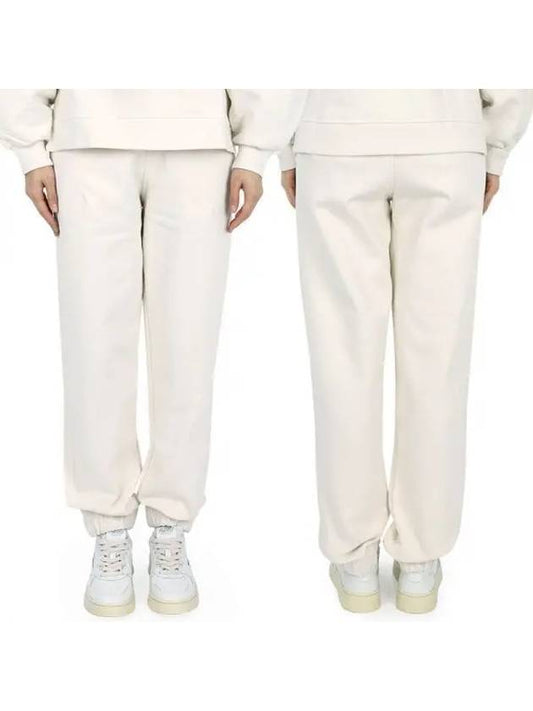 Side Logo Cotton JoGGer Track Pants White - GANNI - BALAAN 2