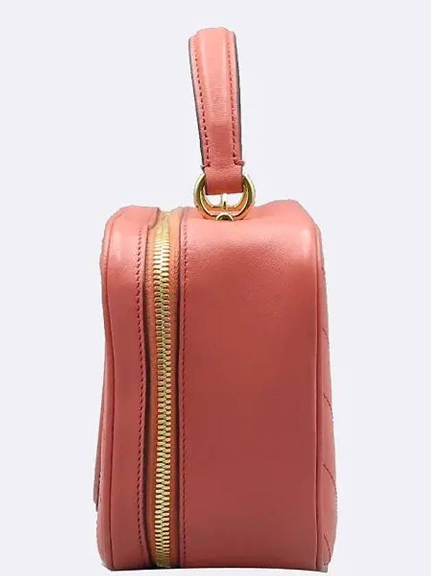 744434 Pink leather blondie top handle tote bag shoulder strap 2WAY - GUCCI - BALAAN 3