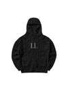 Lambswool Crewneck Logo Knit Cardigan Black - CP COMPANY - BALAAN 2