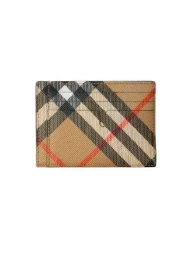 Check Card Wallet Beige - BURBERRY - BALAAN 2