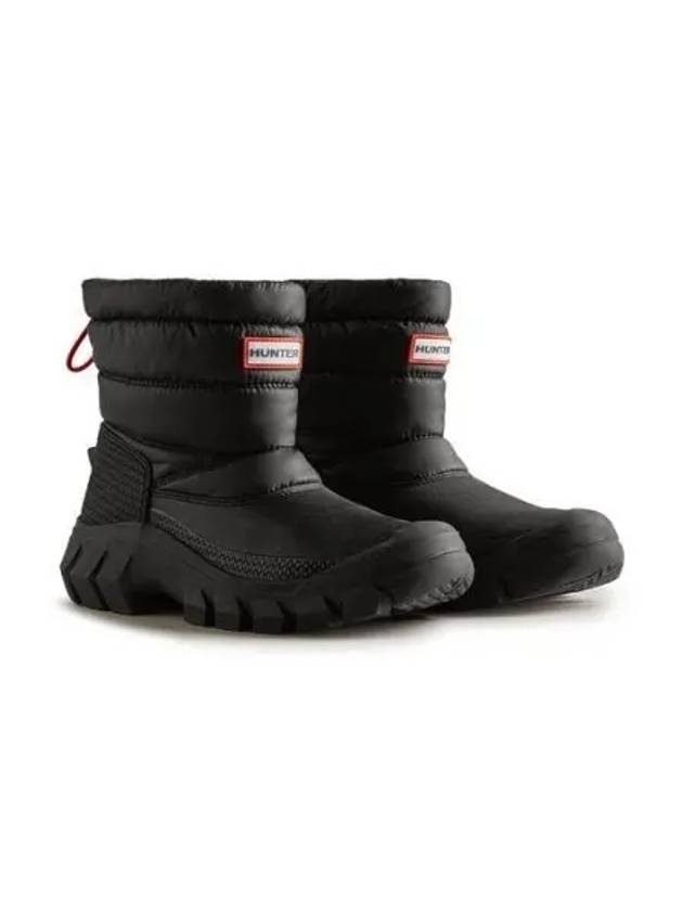 Men's Intrepid Insulated Short Snow Winter Boots Black - HUNTER - BALAAN 2