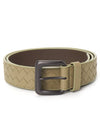 Intrecciato Leather Belt Beige - BOTTEGA VENETA - BALAAN 2