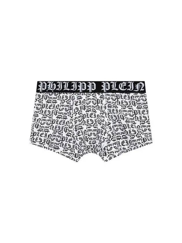 Men s Gothic Logo Pattern Drawn White - PHILIPP PLEIN - BALAAN 1