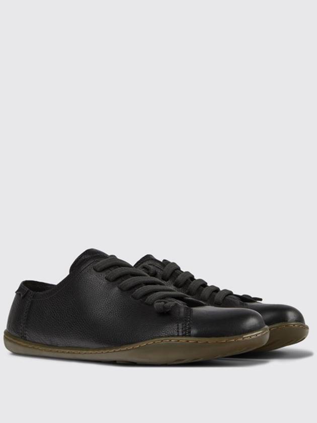 Peu Leather Low Top Sneakers Black - CAMPER - BALAAN 3