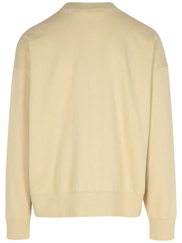 Palm Angels 'Statement Pencil Crew' Beige Cotton Sweatshirt - PALM ANGELS - BALAAN 2