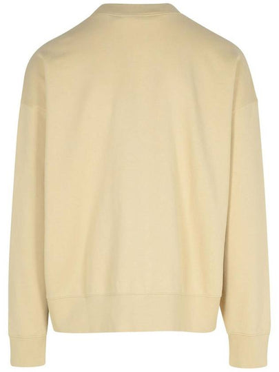 Palm Angels 'Statement Pencil Crew' Beige Cotton Sweatshirt - PALM ANGELS - BALAAN 2