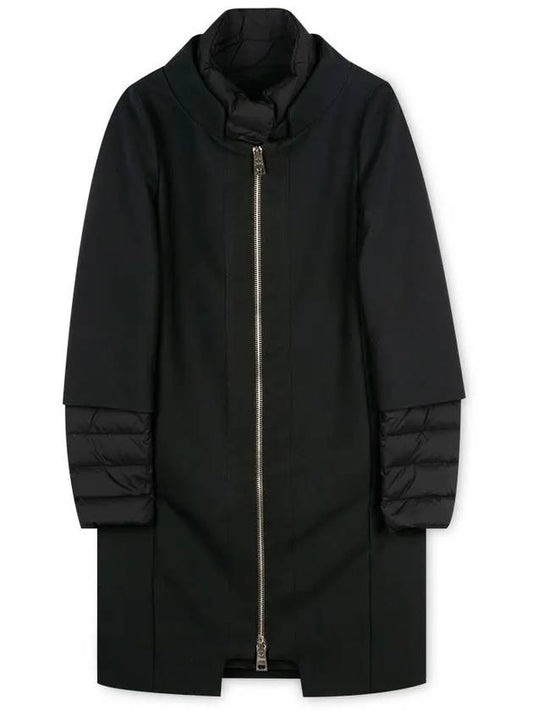 Women's Layered Black Padded Coat CA0169D 33600 9300 - HERNO - BALAAN 2