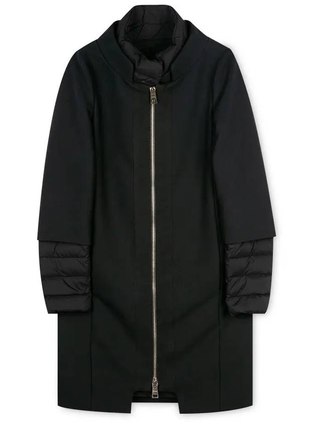 Women's Layered Black Padded Coat CA0169D 33600 9300 - HERNO - BALAAN 1