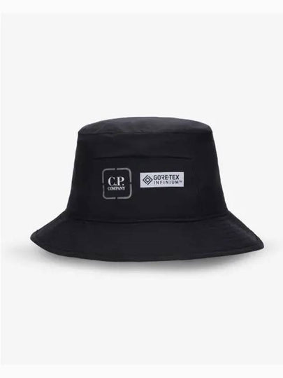 Gore-Tech Logo Bucket Hat Black - CP COMPANY - BALAAN 2