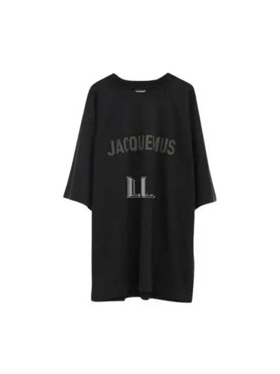 Le Typo Short Sleeve T-Shirt Black - JACQUEMUS - BALAAN 2