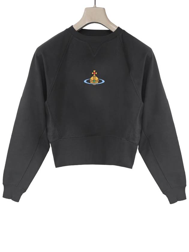 RB Embroidered Logo Sweatshirt Black - VIVIENNE WESTWOOD - BALAAN 2