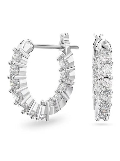 Matrix Vitore Hoop Earrings Silver - SWAROVSKI - BALAAN 2