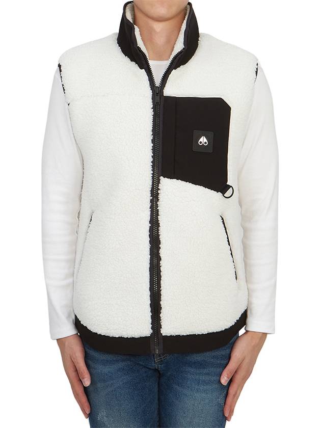 Saglek Fleece Vest White - MOOSE KNUCKLES - BALAAN 5