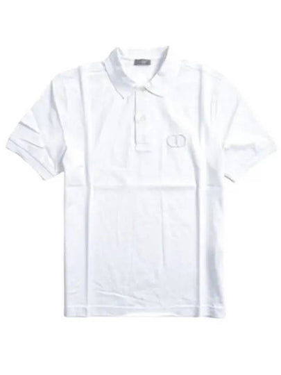 CD Icon Cotton Polo Shirt White - DIOR - BALAAN 2