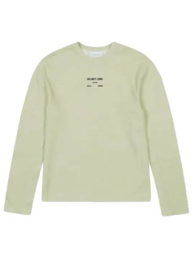 Helmut Lang Logo Long Sleeve T Shirt Lucid Green N02HM5031FH - HELMUT LANG - BALAAN 2