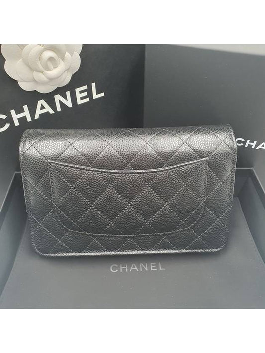 Classic WOC Caviar Silver Black AP0250 - CHANEL - BALAAN 2