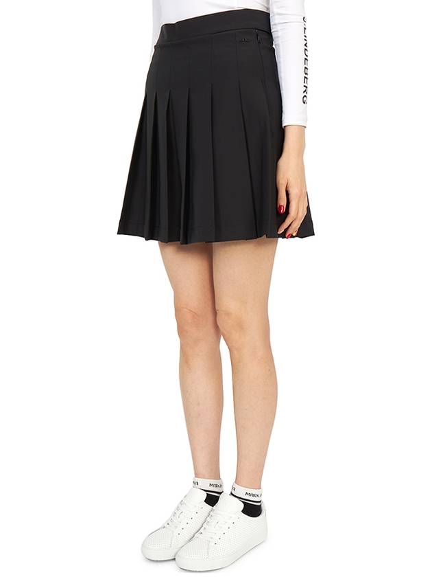 Women's Adina Golf Skirt Skirt Black - J.LINDEBERG - BALAAN 3