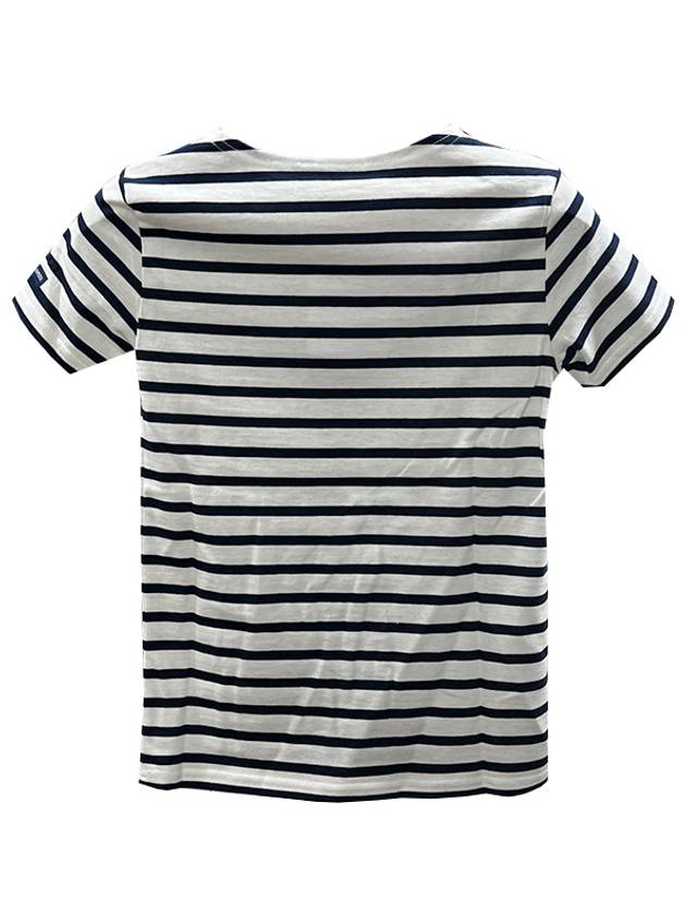 Kids LEVANT MOD Short Sleeve T Shirt White Marine 2068 NEIGE - SAINT JAMES - BALAAN 3