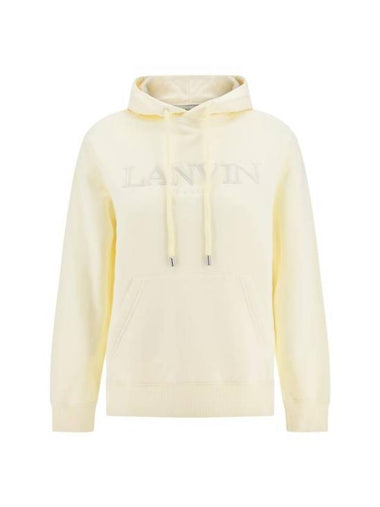 Classic Embroidered Paris Hoodie White - LANVIN - BALAAN 1