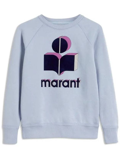 Logo Sweatshirt Light Blue - ISABEL MARANT - BALAAN 2