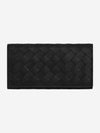 Intrecciato Long Wallet Black - BOTTEGA VENETA - BALAAN 1