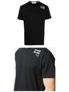 Shoulder Logo Round Short Sleeve T-Shirt Black - STONE ISLAND - BALAAN 5