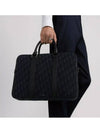 Men s Zipper Briefcase Oblique Jacquard Black 1ESBR180YKY H03E - DIOR - BALAAN 6