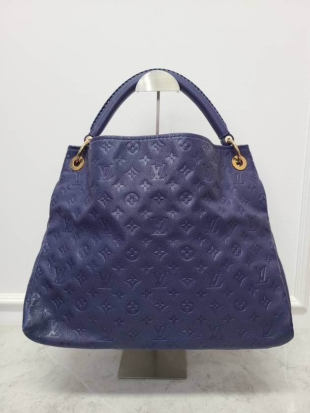 Navy Monogram Empreinte Atchi Shoulder Bag MM - LOUIS VUITTON - BALAAN 6