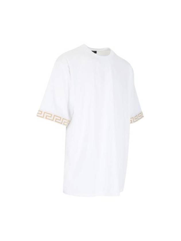 Greca Gym Logo Crew Neck Short Sleeve T-Shirt White - VERSACE - BALAAN 3