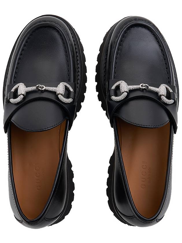 Horsebit Leather Loafer Black - GUCCI - BALAAN 7