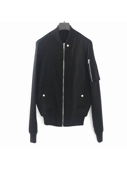 Raglan Zipper Bomber Jacket Black - RICK OWENS - BALAAN 2