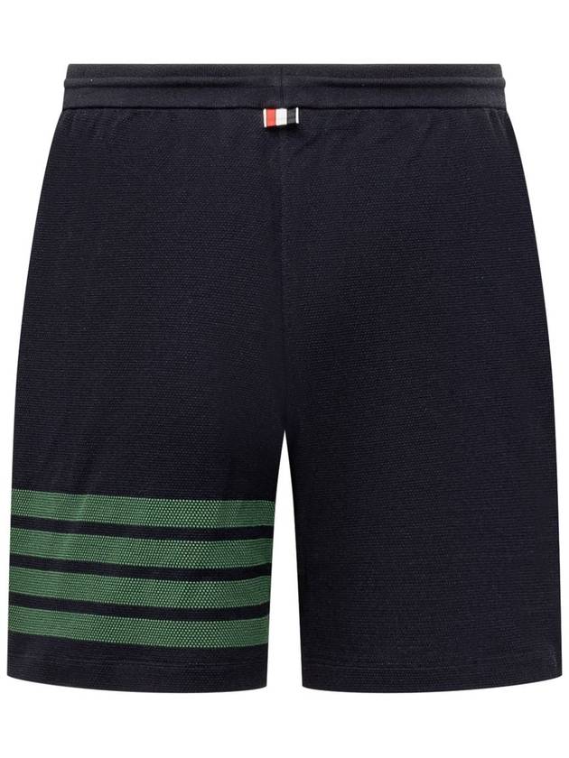 4 Bar Stripe Track Shorts Navy - THOM BROWNE - BALAAN 3