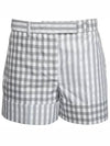 Gingham Check Double Face Poplin Shorts FTC463F F0166 035 - THOM BROWNE - BALAAN 2